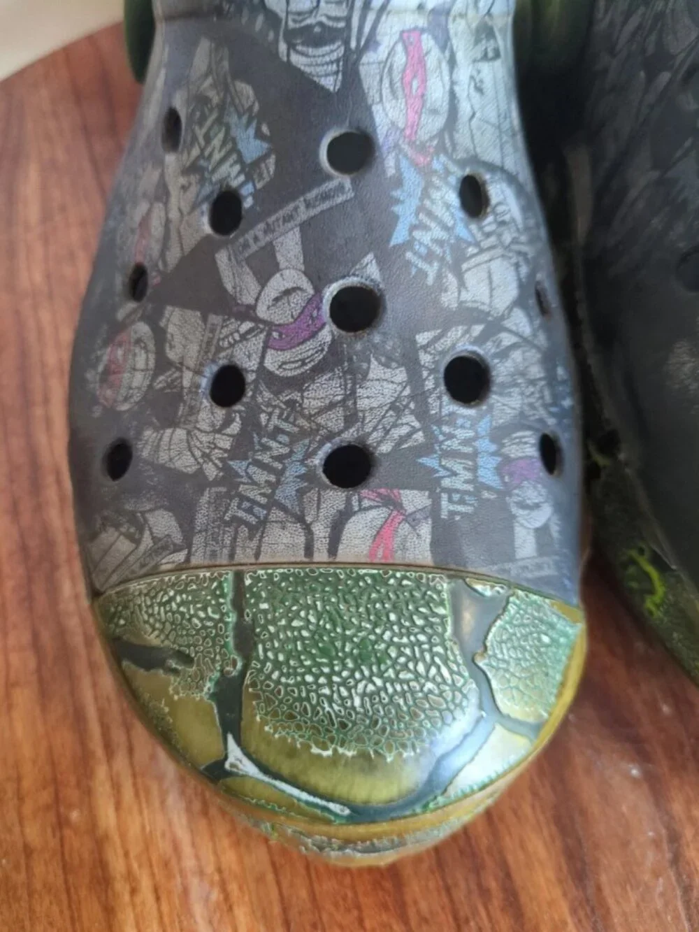 Crocs Teenage Mutant Ninja Turtle TMNT Clogs Sandals Youth Kids Size J3
